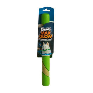 Chuck It! Max Glow Ultra Fetch Pau de Borracha com Brilho para cães